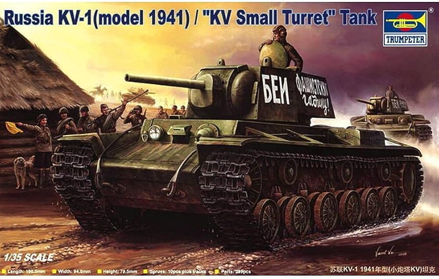 Trumpeter 1/35 Soviet KV-1 Model 1941 Small Turret Tank 00356 WWII Heavy Tank Model Kit NZ Stock