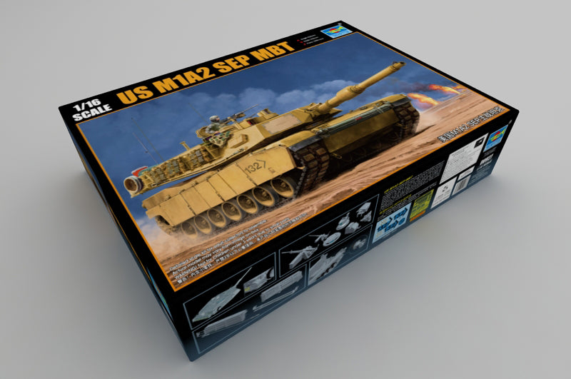 Trumpeter 1/16 US M1A2 SEP Abrams Main Battle Tank 00927 Modern U.S. Army MBT Model Kit NZ Stock