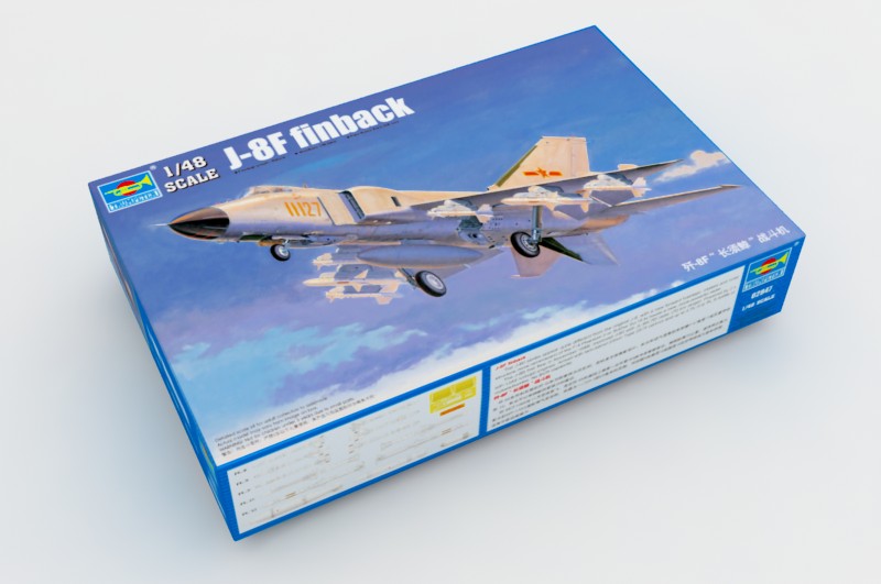 Trumpeter 1/48 J-8F Finback Chinese Interceptor Fighter 02847 Model Kit NZ Stock