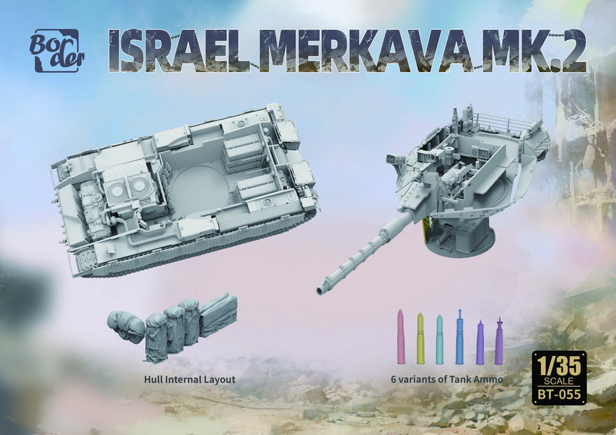 Border Model 1/35 Israel Merkava Mk.2 w/ Full Interior & Workable Tracks (No. BT-055)