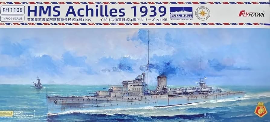 FlyHawk 1/700 HMS Achilles (1939) – Light Cruiser – FH1108