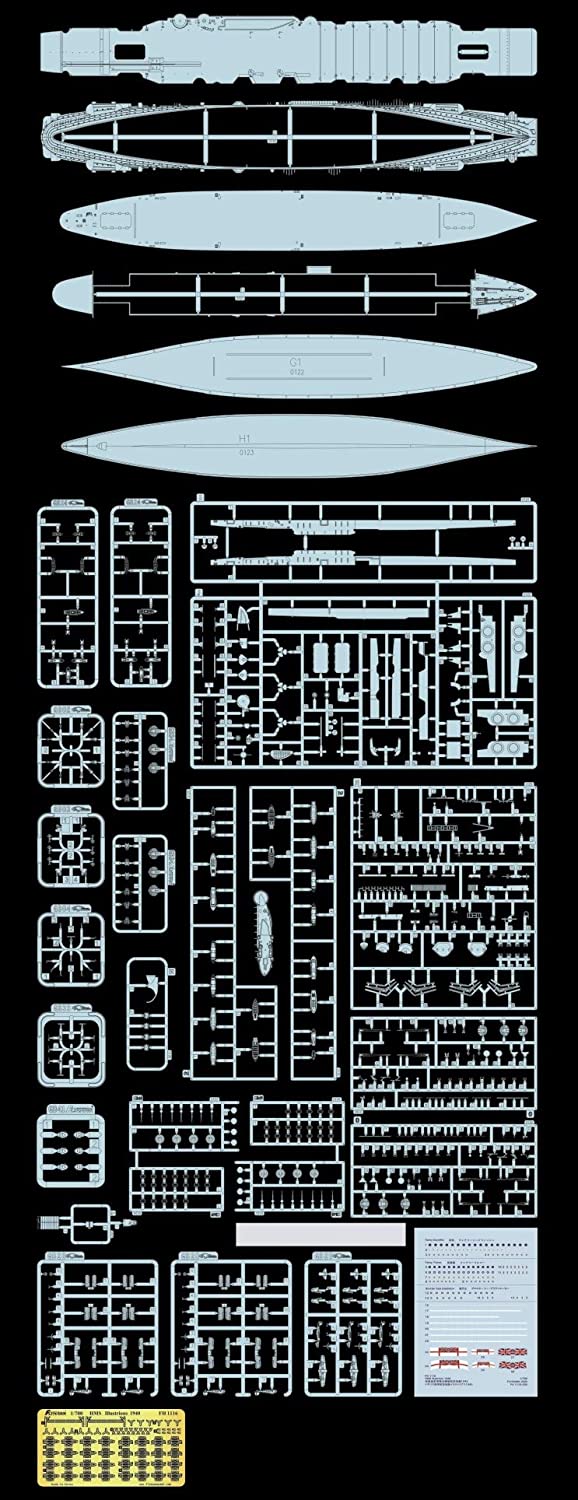 FlyHawk 1/700 Scale HMS Illustrious 1940 Aircraft Carrier FH1116 Plastic Model Kit NZ Stock