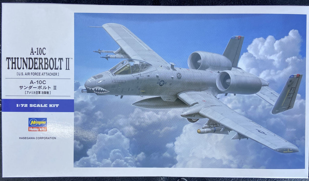 Hasegawa 1/72 A-10C Thunderbolt II 01573 U.S. Air Force Attack Aircraft Model Kit NZ Stock