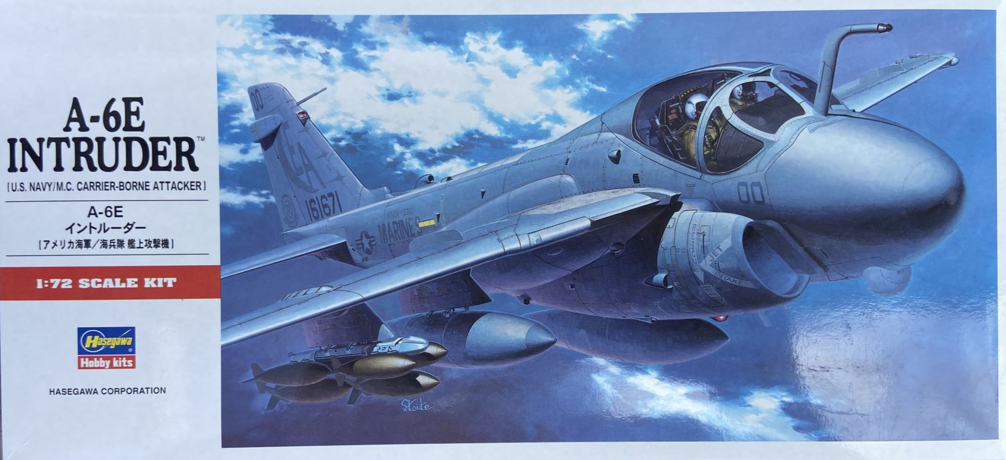 Hasegawa 1/72 A-6E Intruder – U.S. Navy All-Weather Attack Aircraft (Kit 00338)