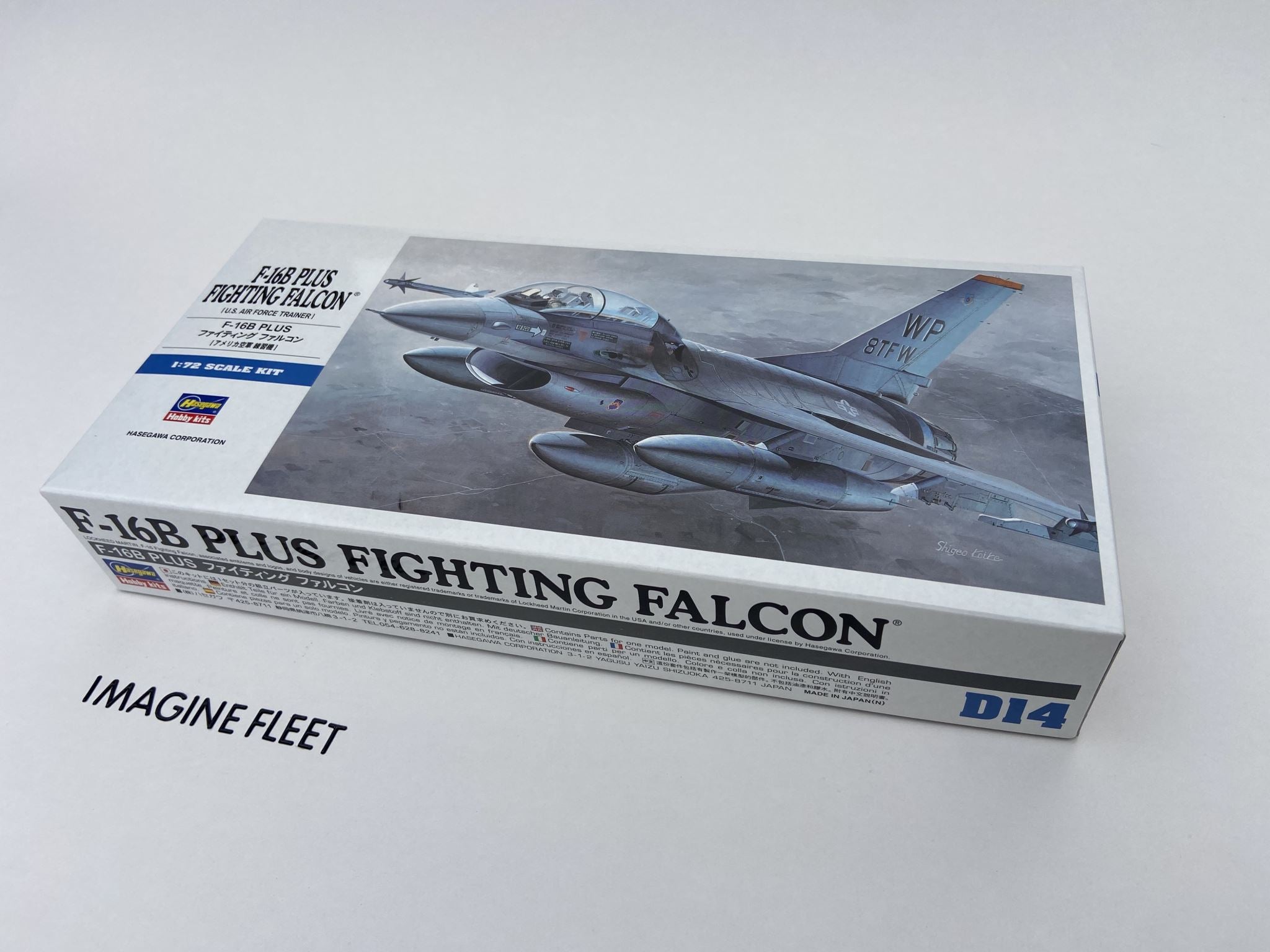 Hasegawa 1/72 F-16B Plus Fighting Falcon U.S. Air Force Trainer 00444 Model Kit NZ Stock