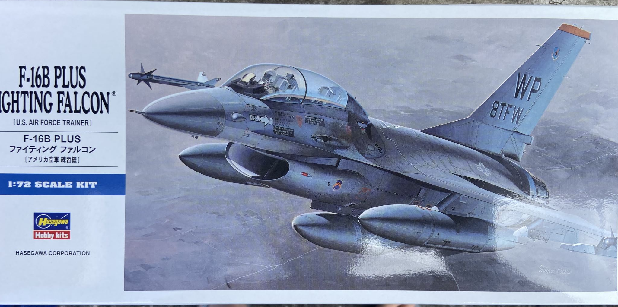 Hasegawa 1/72 F-16B Plus Fighting Falcon U.S. Air Force Trainer 00444 Model Kit NZ Stock