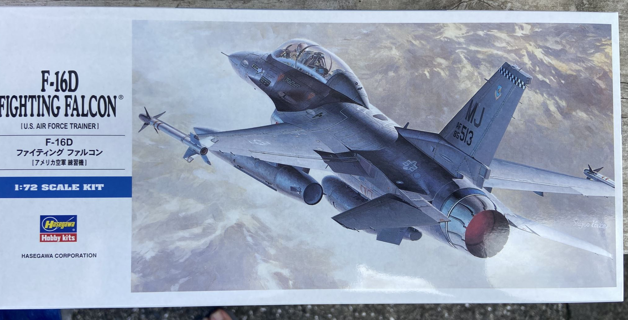Hasegawa 1/72 F-16D Fighting Falcon U.S. Air Force Trainer 00445 USAF Jet Aircraft Model Kit NZ Stock