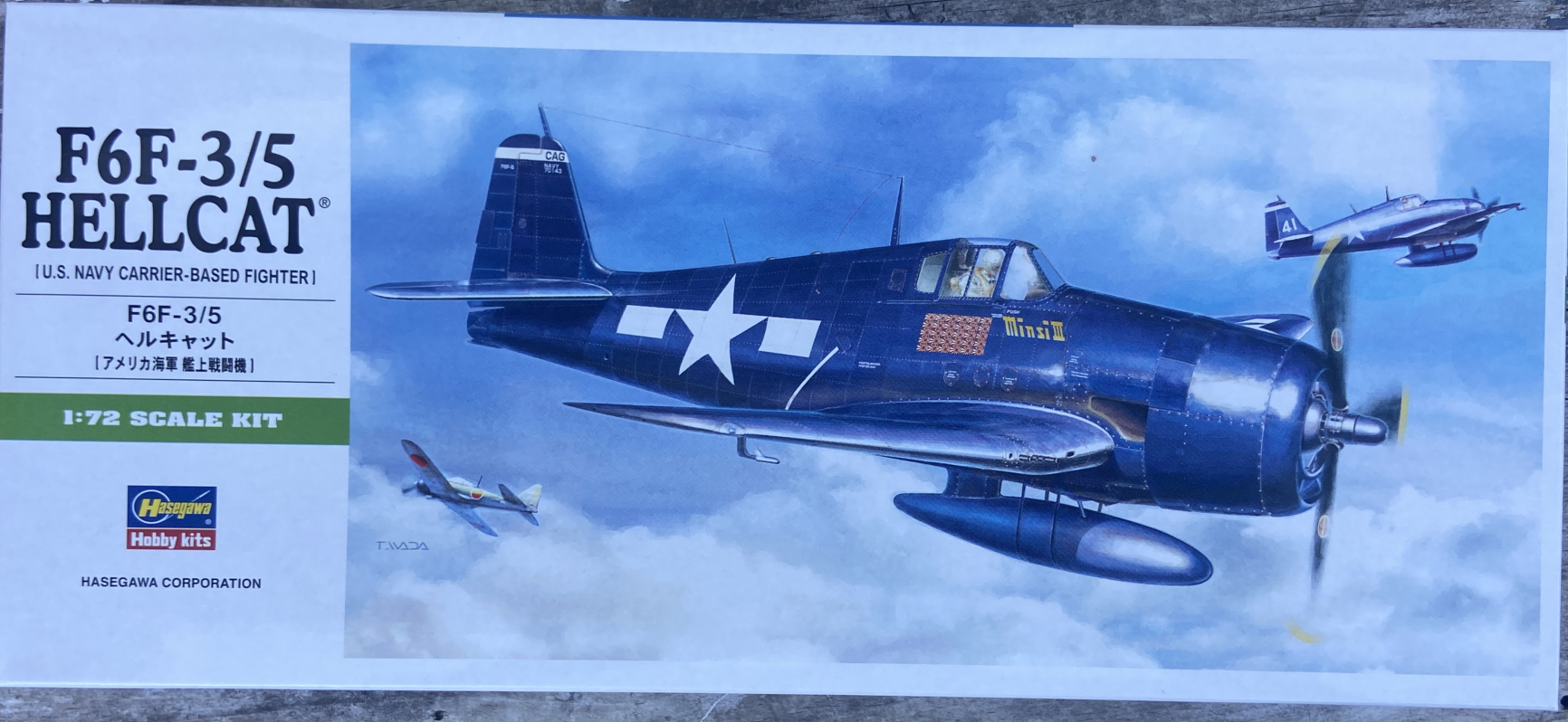 Hasegawa 1/72 Scale F6F-3/5 Hellcat Plastic Model 00241 NZ Stock