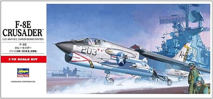 Hasegawa 1/72 F-8E Crusader US Navy Carrier Fighter Kit 00339