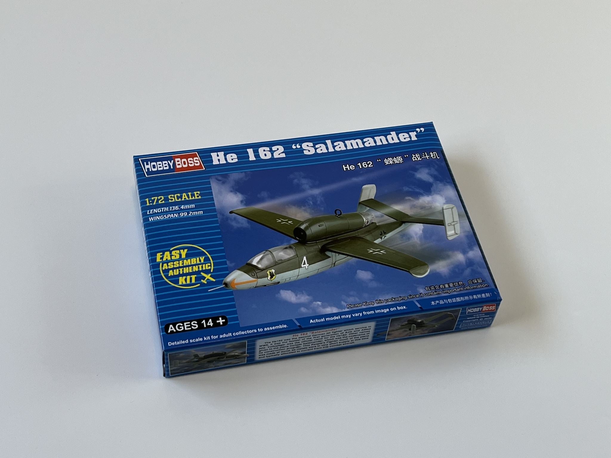 He 162 "Salamander" HobbyBoss | No. 80239 | 1:72
