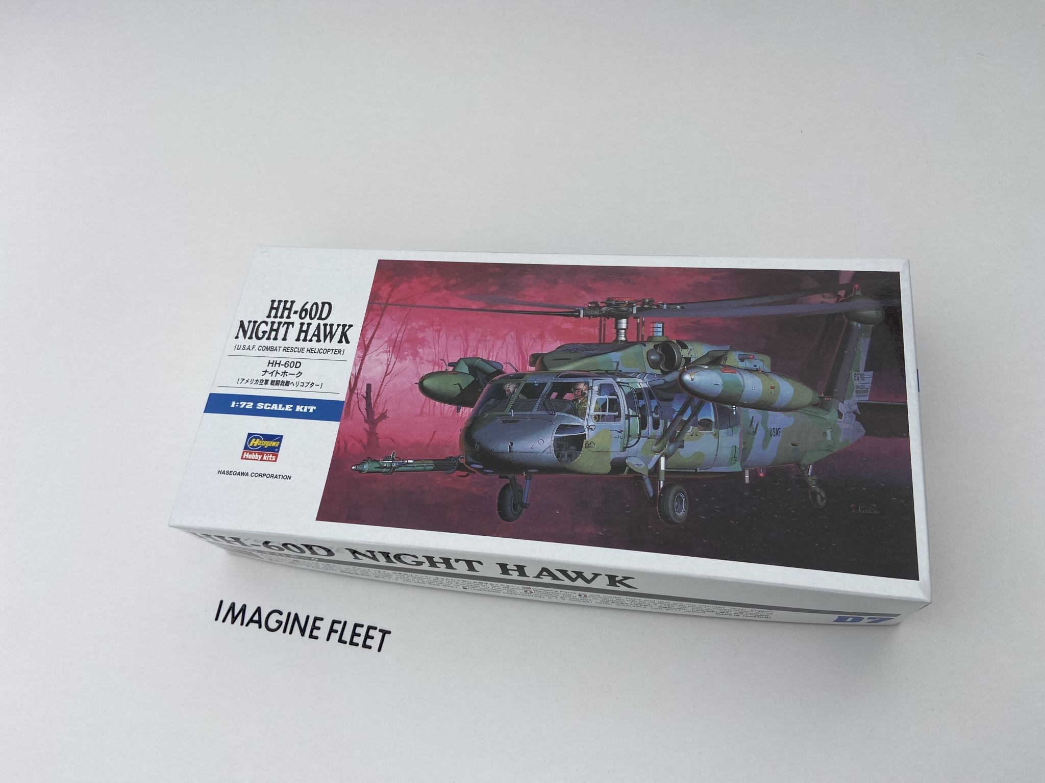 Hasegawa 1/72 Scale HH-60D Night Hawk U.S.A.F. Combat Rescue Helicopter Plastic Model 00437 NZ Stock