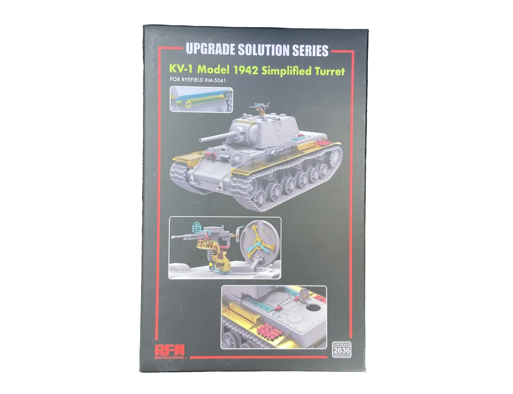 Rye Field Model 1/35 KV-1 Model 1942 Simplified Turret Upgrade Solution Series WWII Tank Kit RM-2036 NZ Stock