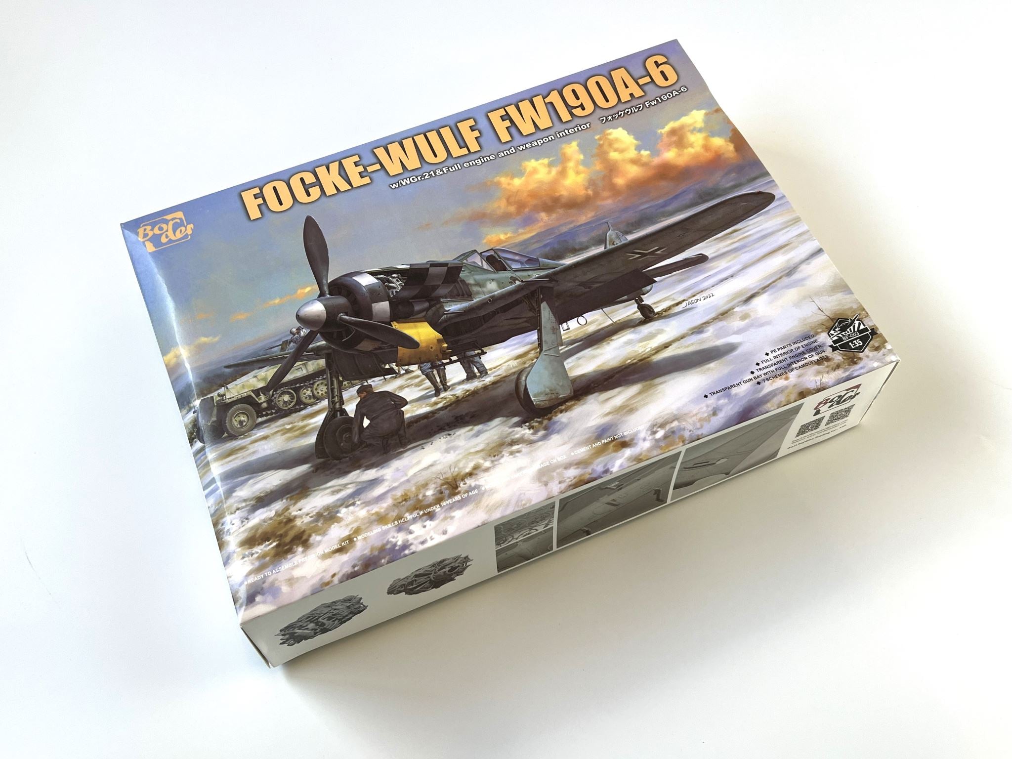 Border Model 1/35 Focke-Wulf FW-190A-6 w/WGr.21 Rocket Launchers – Luftwaffe Fighter (No. BF-003)