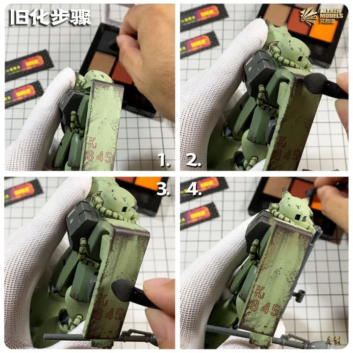 Alexen Models CR023 Weathering Powder Set D