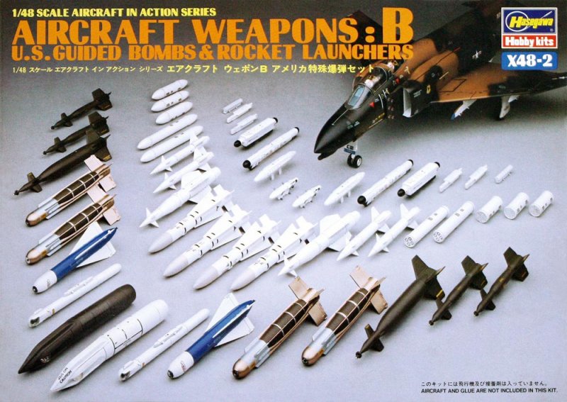 Aircraft Weapons: B U.S Guided Bombs & Rocket Launchers Hasegawa X48-2 1:48