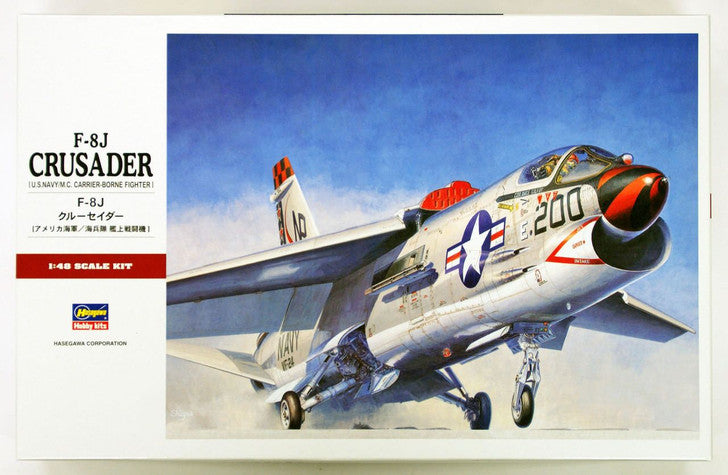 Hasegawa 1/48 Scale F-8J Crusader U.S. Navy Carrier Fighter Plastic Model 07226 NZ Stock
