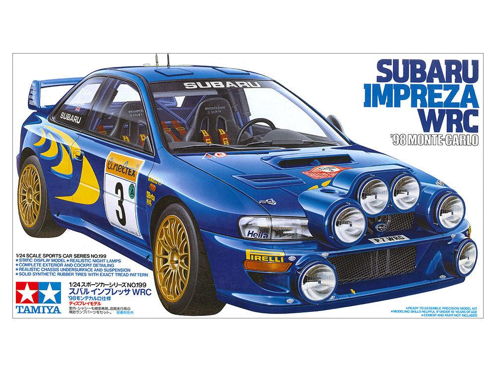 Tamiya 1/24 Scale Subaru Impreza WRC Plastic Model 24199 NZ Stock