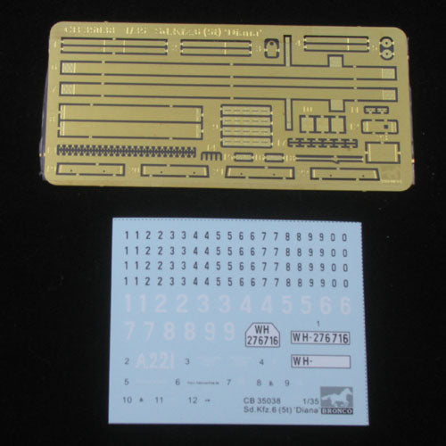 Bronco 1:35 scale Sd.Kfz.6 (5t) Diana 35038 plastic model