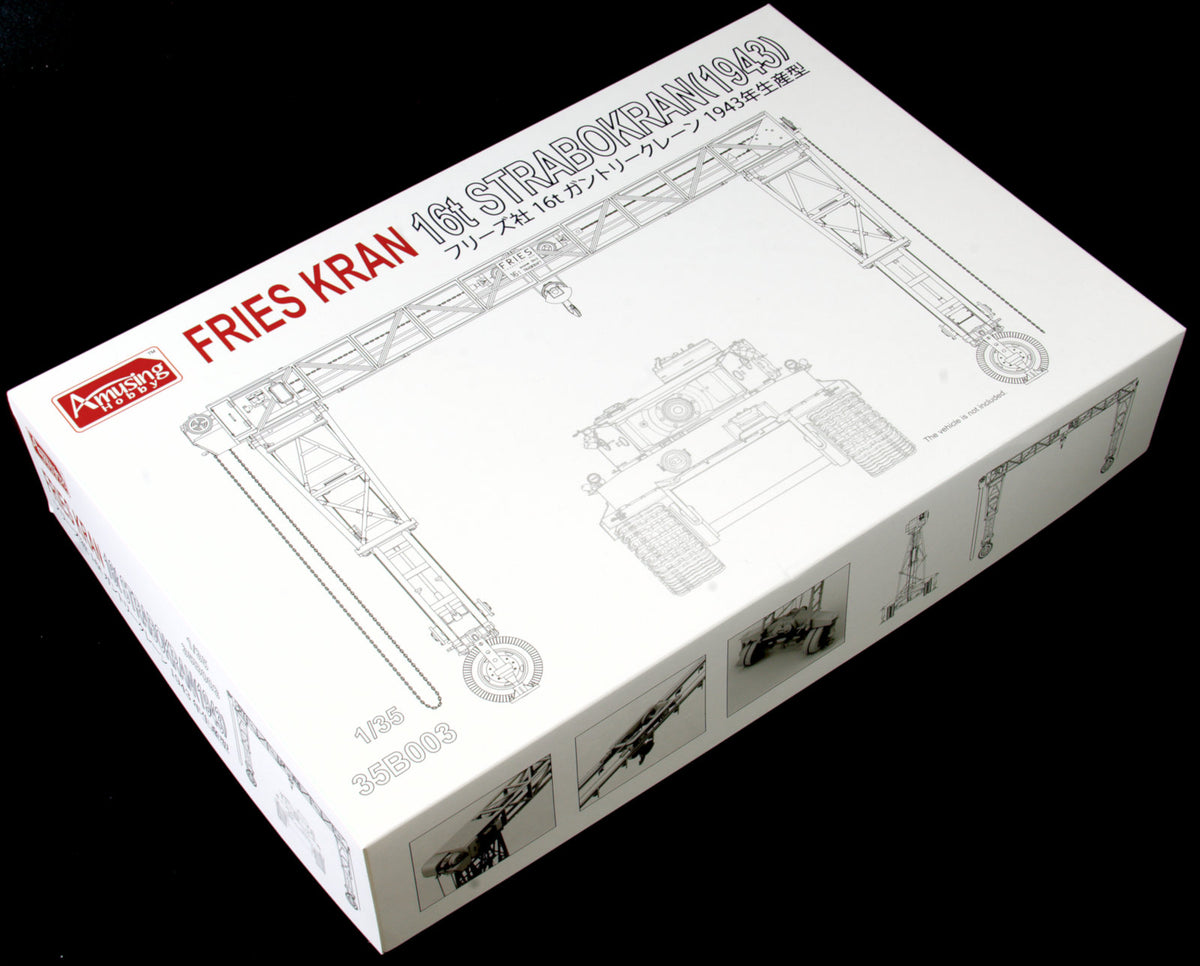 Amusing Hobby 1/35 Fries Kran 16t Strabokran 35B003 WWII German Heavy Crane Model Kit NZ Stock
