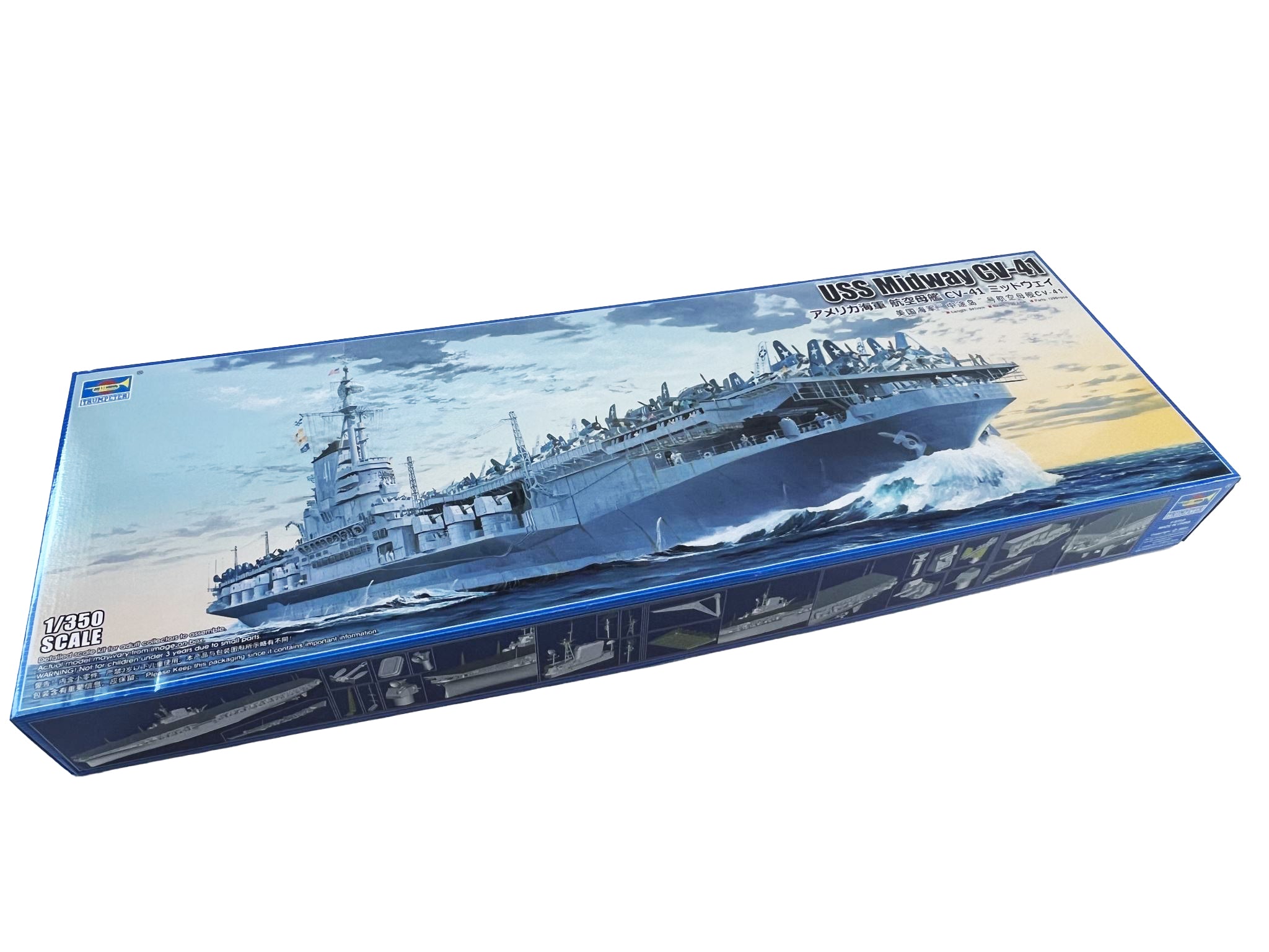 Trumpeter 1/350 Scale USS Midway CV-41 1945 Aircraft Carrier Plastic Model Kit 05634
