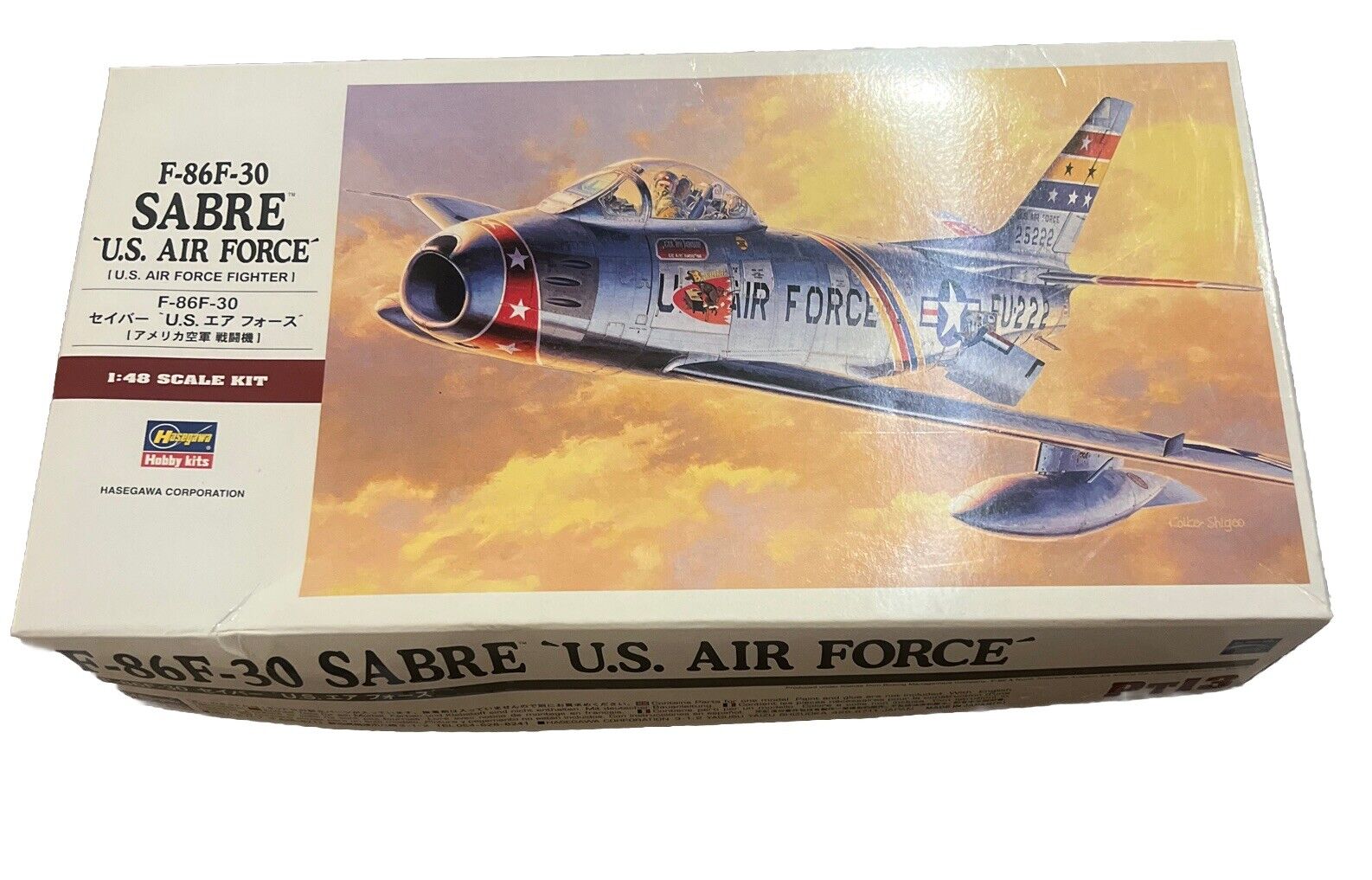 Hasegawa 1/48 Scale F-86F-30 Sabre U.S. Air Force Fighter Plastic Model 07213 NZ Stock