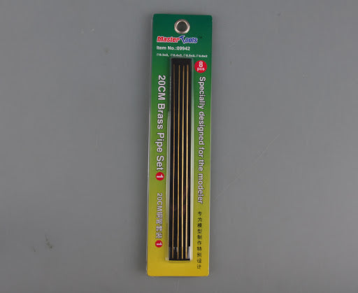 Trumpeter Master Tools 20cm Brass Pipe Set 1 (0.3mm / 0.4mm / 0.5mm / 0.6mm) Model Detailing Tools 09942