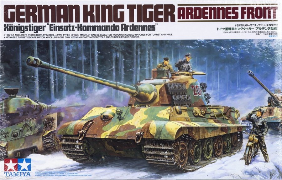 German King Tiger Ardennes Front Königstiger Tamiya 35252 1:35