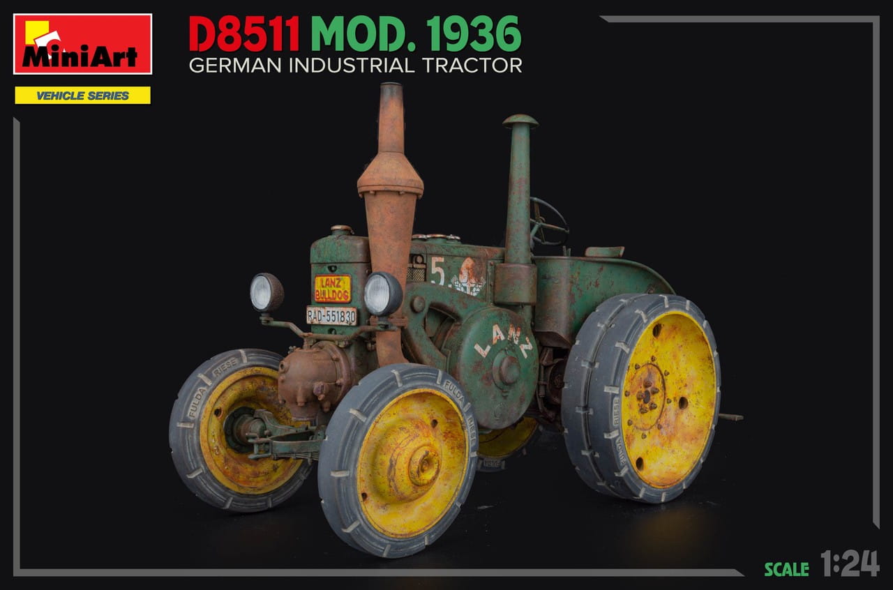 Miniart 24005 - 1:24 D8511 Mod. 1936 German Industrial Tractor