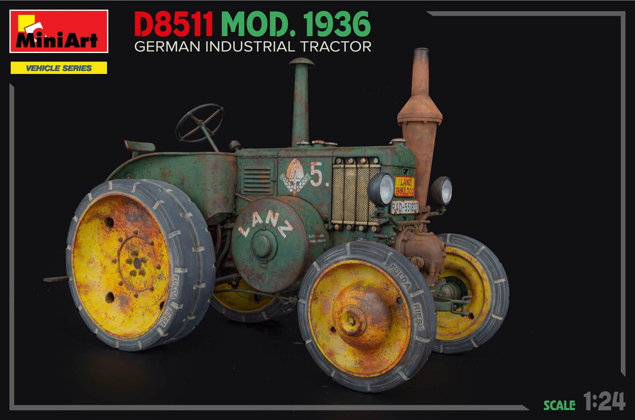 Miniart 24005 - 1:24 D8511 Mod. 1936 German Industrial Tractor