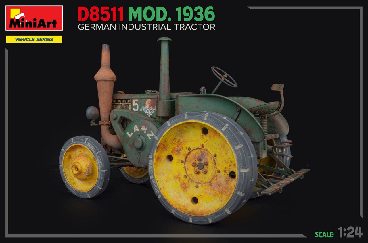 Miniart 24005 - 1:24 D8511 Mod. 1936 German Industrial Tractor
