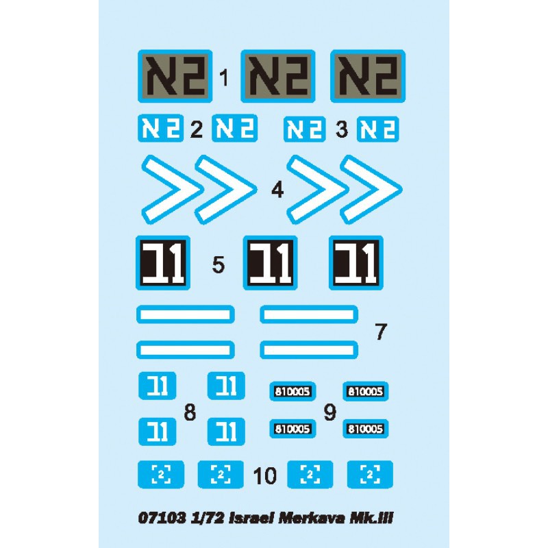 TRUMPETER 07103 - 1:72 Israel Merkava Mk.lll