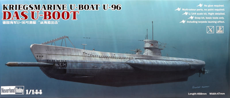 Neverland Hobby 1/144 Scale Kriegsmarine U-Boat U-96 `DAS U-BOOT Model Kit