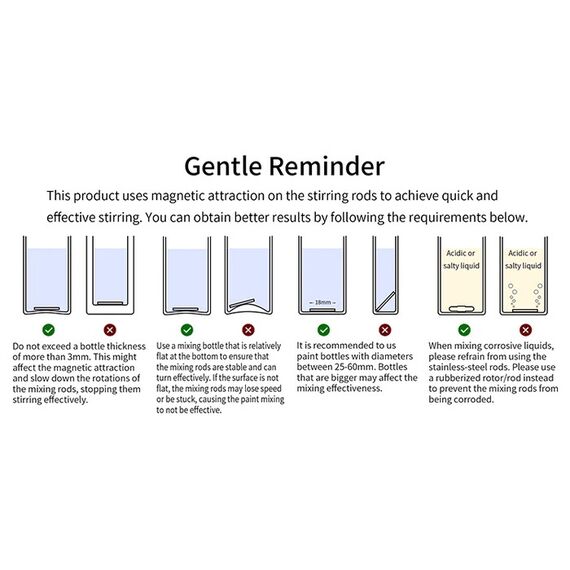 DSPIAE Magnetic Stirring Rods – 10 Pieces (No. MS-R18)