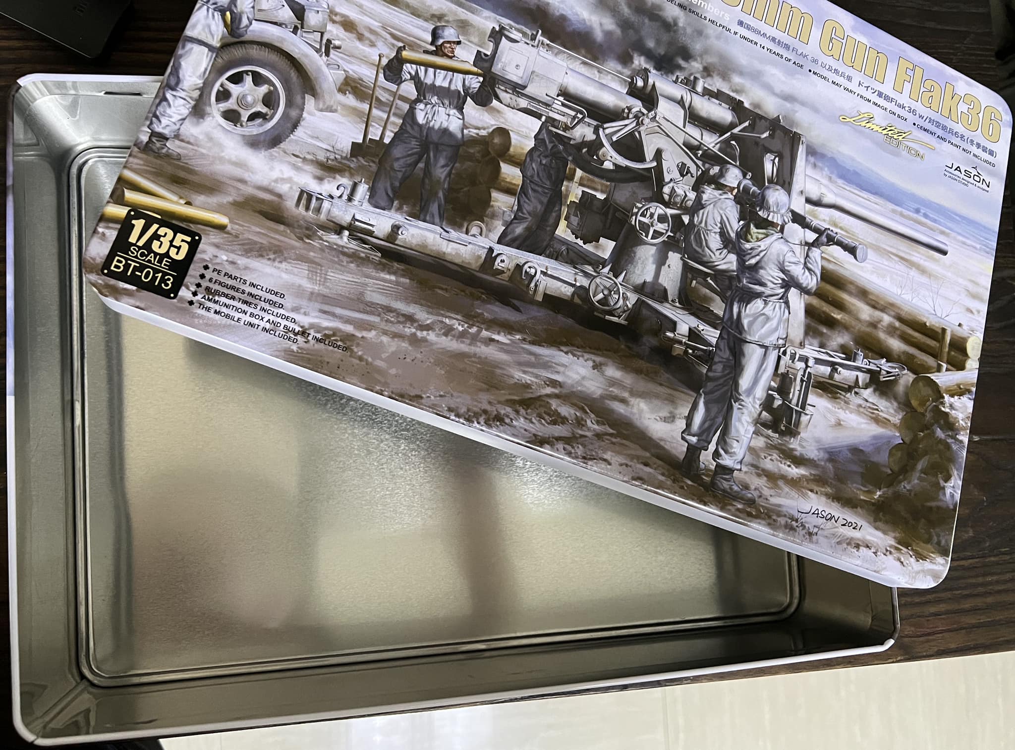 German 88mm Flak36 w/6 crew members (Limited Edition) Border Model BT-013 1:35