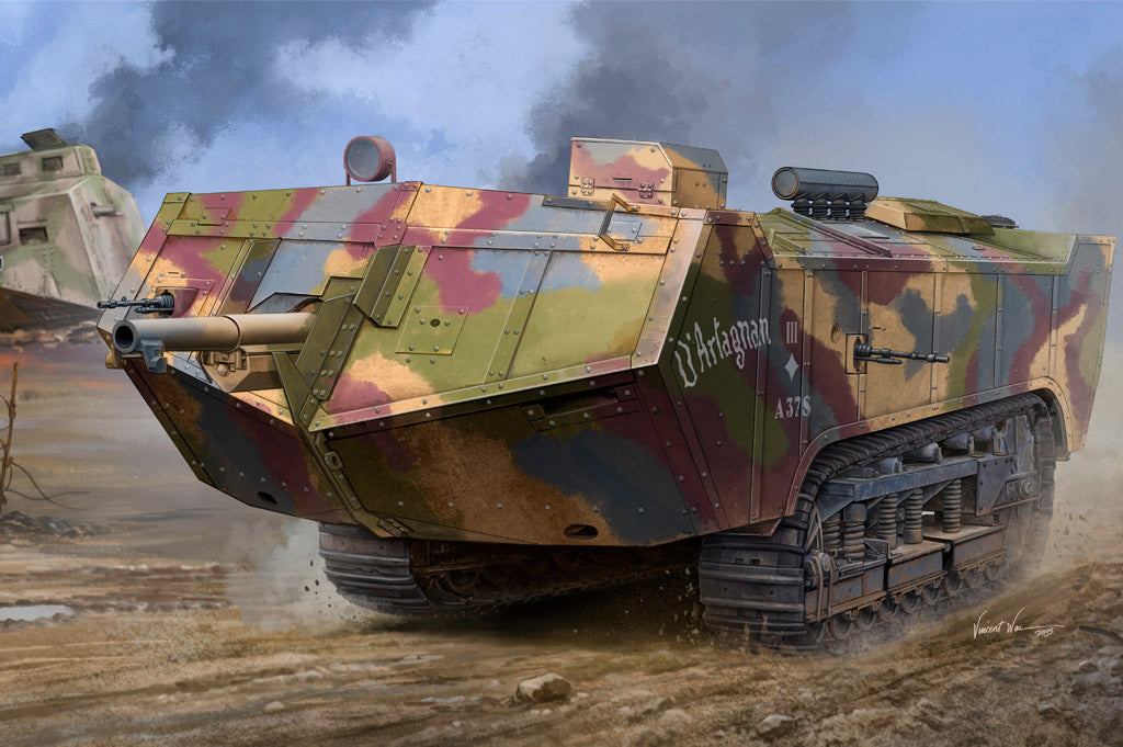 HobbyBoss 1/35 Scale French Saint-Chamond Heavy Tank Late Version Plastic Model 83860 NZ Stock