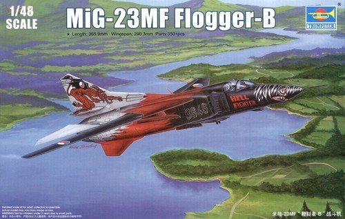 Trumpeter 1/48 MiG-23MF Flogger-B Soviet Swing-Wing Fighter – No. 02854