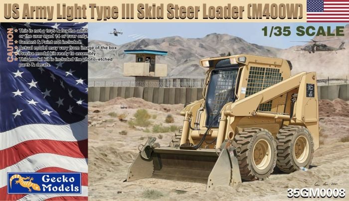 US Army Light Type III Skid Steer Loader (M400W) Gecko Models 35GM0008 1:35