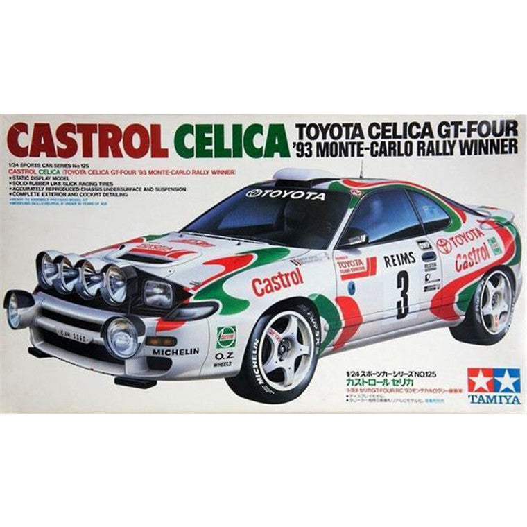 Castrol Toyota Celica GT-Four '93 Monte-Carlo Rally Winner Tamiya 24125 1:24