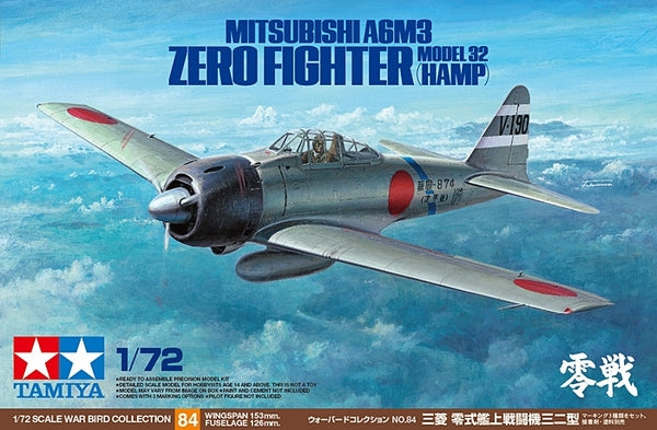Mitsubishi A6M3 Zero Fighter Model 32 (Hamp) Tamiya | No. 60784 | 1:72