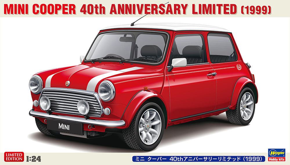 Hasegawa 20739 1:24 Mini Cooper 40th Anniversary Limited 1999 Plastic Model Kit