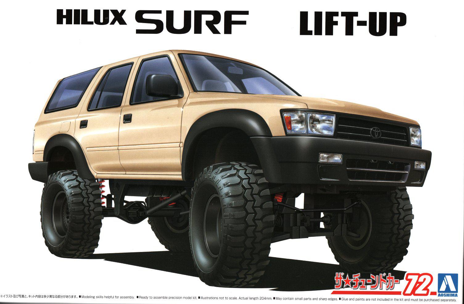 The Tuned Car VZN130G Hilux Surf Lift-up '91 Aoshima | No. 069912 | 1:24