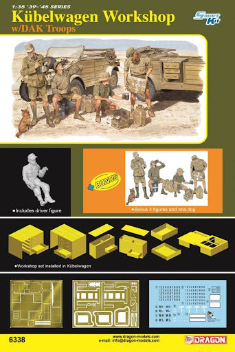 Kübelwagen Workshop w/DAK Troops Dragon | No. 6338 | 1:35