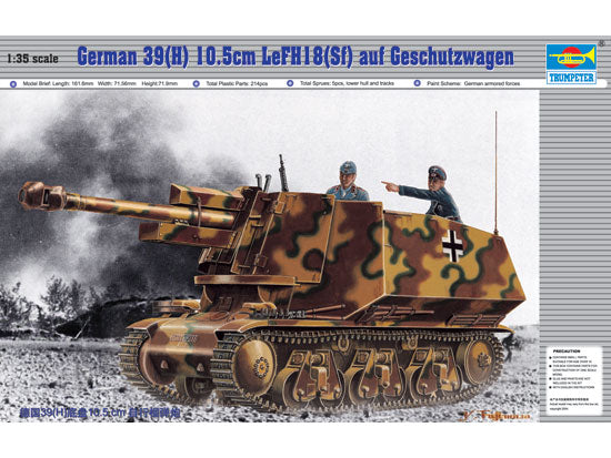Trumpeter 1/35 Hotchkiss 39(H) 10.5cm leFH18(Sf) Becker Conversion – No. 00353