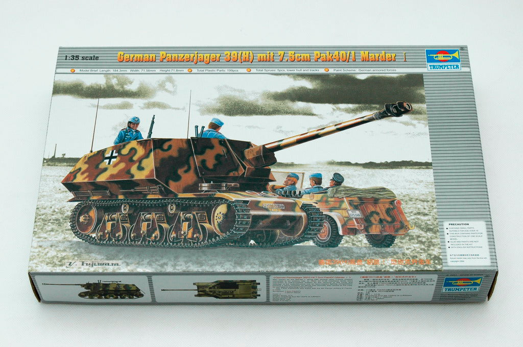 Trumpeter 1/35 German Panzerjäger 39(H) with 7.5cm PaK40/1 Marder I – No. 00354