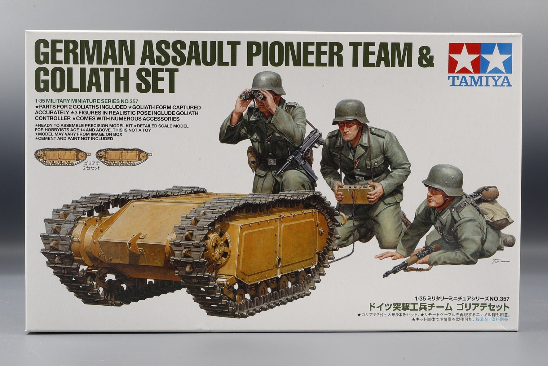 Tamiya TA35357 German Assault Pioneer Team & Goliath Set