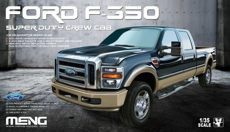 Ford F-350 SUPER DUTY CREW CAB Meng Model | No. VS-006 | 1:35