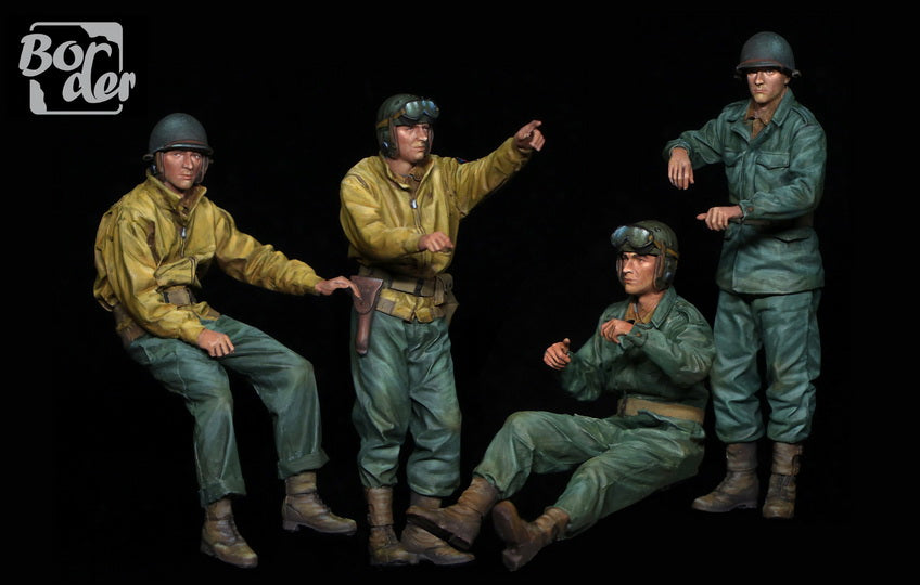 WW II U.S. Tank Crew Border Model | No. BR-007 | 1:35