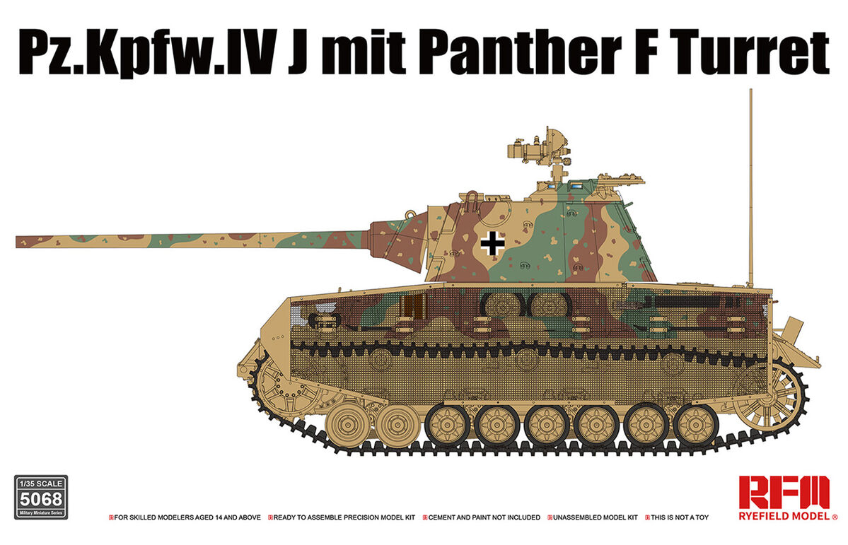 RFM 1/35 Pz.Kpfw. IV J with Panther F Turret – RM-5068