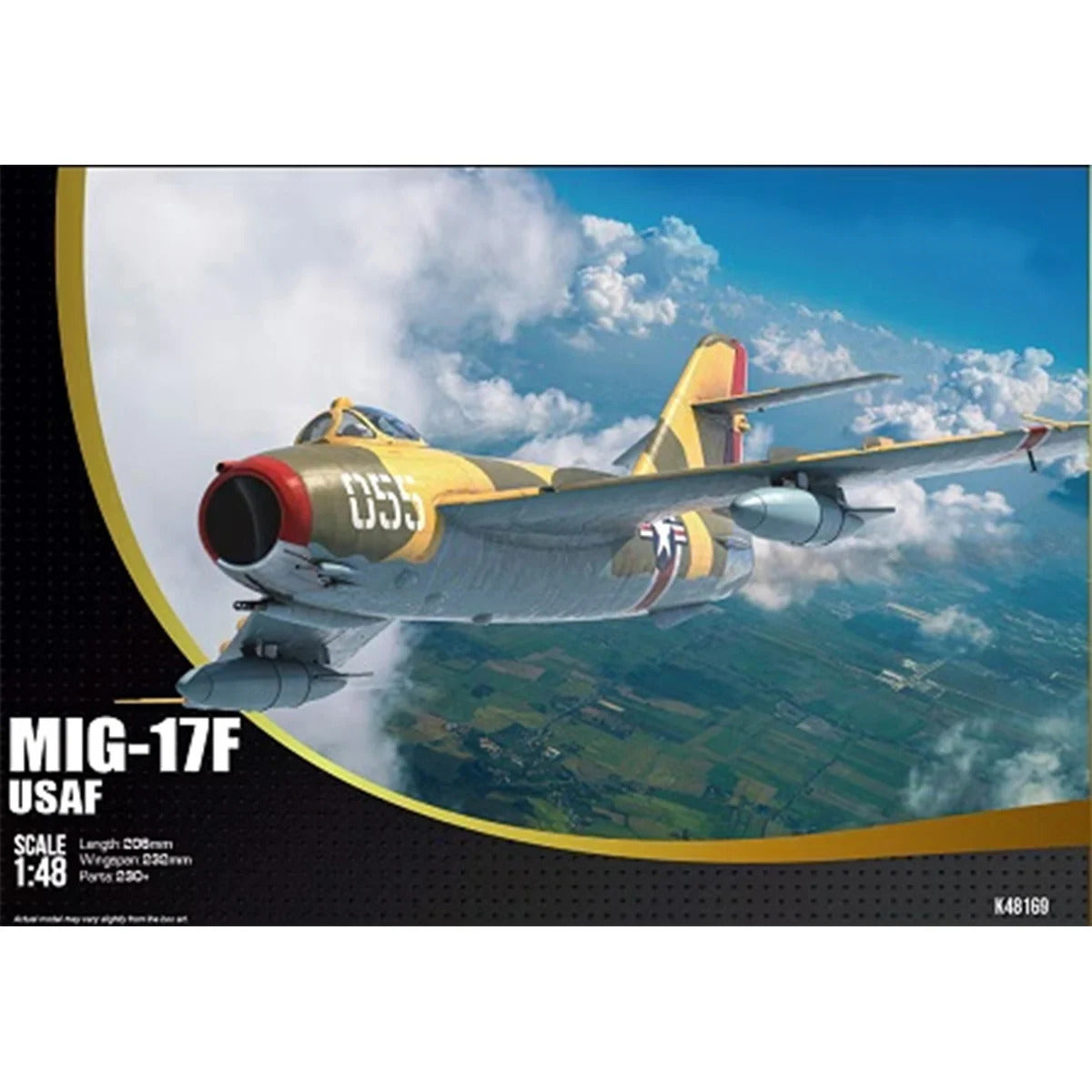 Kinetic 1/48 MiG-17F USAF Evaluation Aircraft K48169 Fighter Model Kit NZ Stock