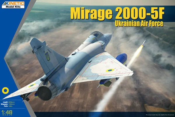 Kinetic 1/48 Mirage 2000-5F Ukrainian Air Force K48180 Modern Fighter Aircraft Model Kit NZ Stock
